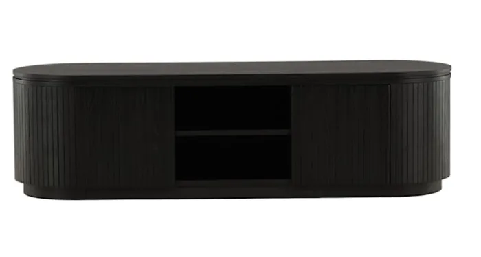 Szafka RTV Vulnutter 160 cm dąb czarny/lamele