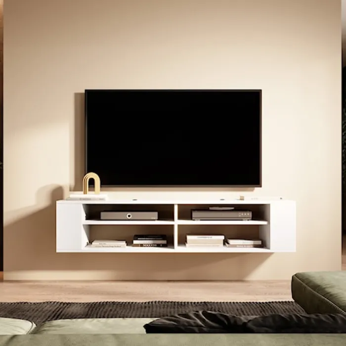 Szafka RTV Wall 140 cm Biały
