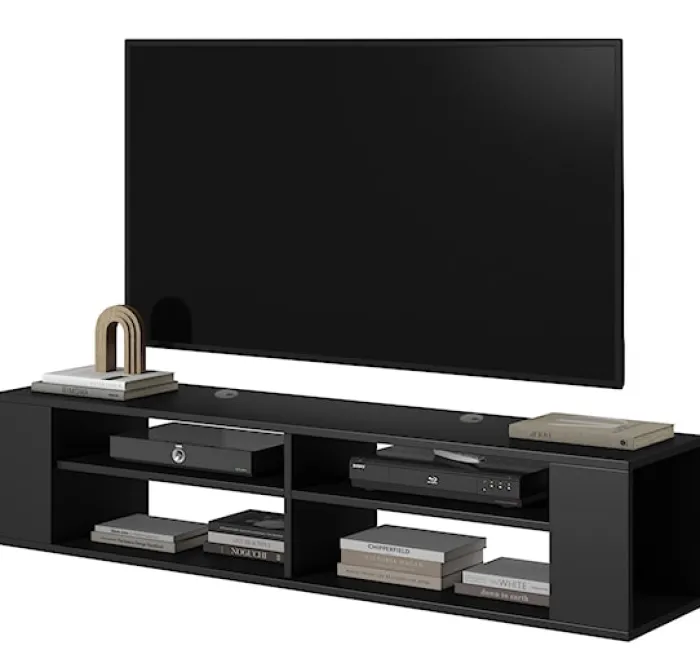 Szafka RTV Wall 140 cm Czarny