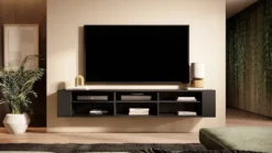 Szafka RTV Wall 175 cm Czarny