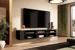 Szafka RTV Wall 175 cm Czarny