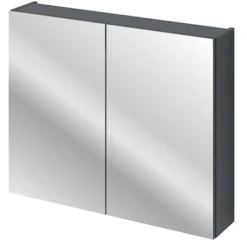 Szafka wisząca Olimmi z lustrem 80 cm granatowa