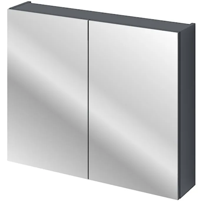 Szafka wisząca Olimmi z lustrem 80 cm granatowa
