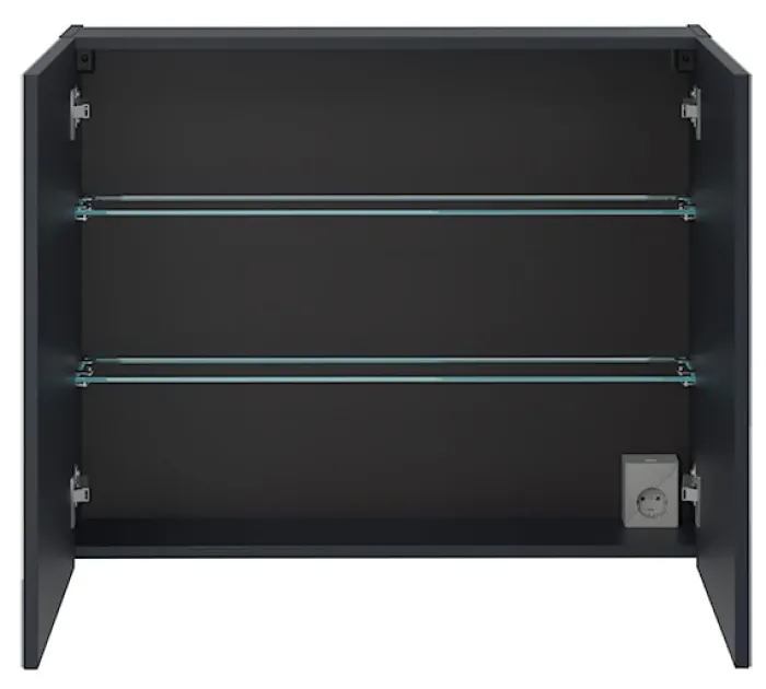 Szafka wisząca Olimmi z lustrem 80 cm granatowa