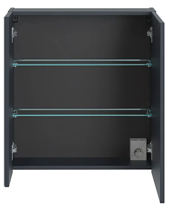 Szafka wisząca Olimmi z lustrem 60 cm granatowa