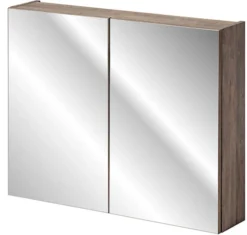 Szafka wisząca Olimmi z lustrem 80 cm dąb santa