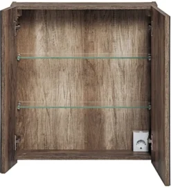 Szafka wisząca Olimmi z lustrem 60 cm dąb santa