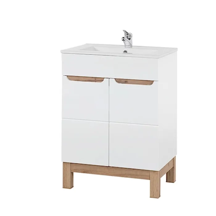Szafka z umywalką Jakkarta biała 60 cm