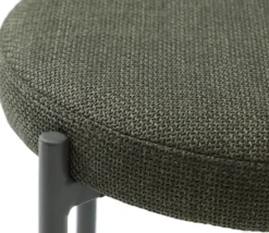Taboret z tapicerowanym siedziskiem Pelican oliwkowy