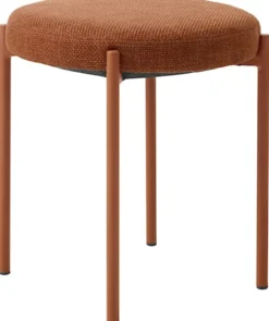 Taboret z tapicerowanym siedziskiem Pelican brązowy