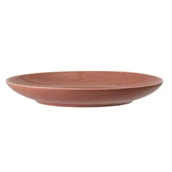 Talerz Bloomingville Wibke z kamionki pomarańczowy średnica 20 cm