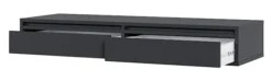 Toaletka Evo z szufladami wisząca 110 cm Czarna