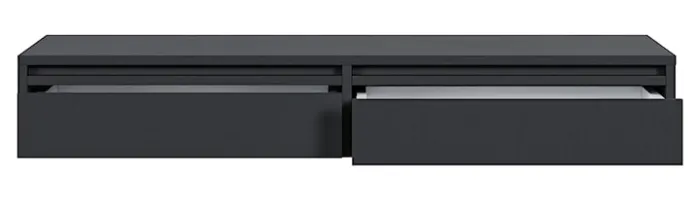 Toaletka Evo z szufladami wisząca 110 cm Czarna