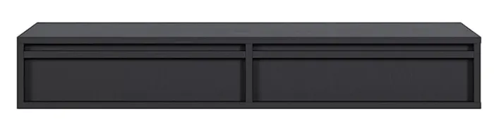 Toaletka Evo z szufladami wisząca 110 cm Czarna