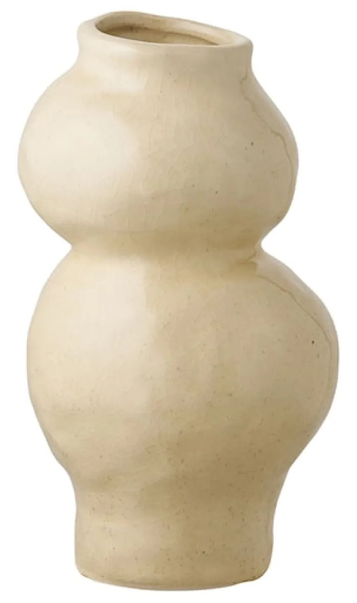 Wazon ceramiczny Hipply 19,5 cm beżowy
