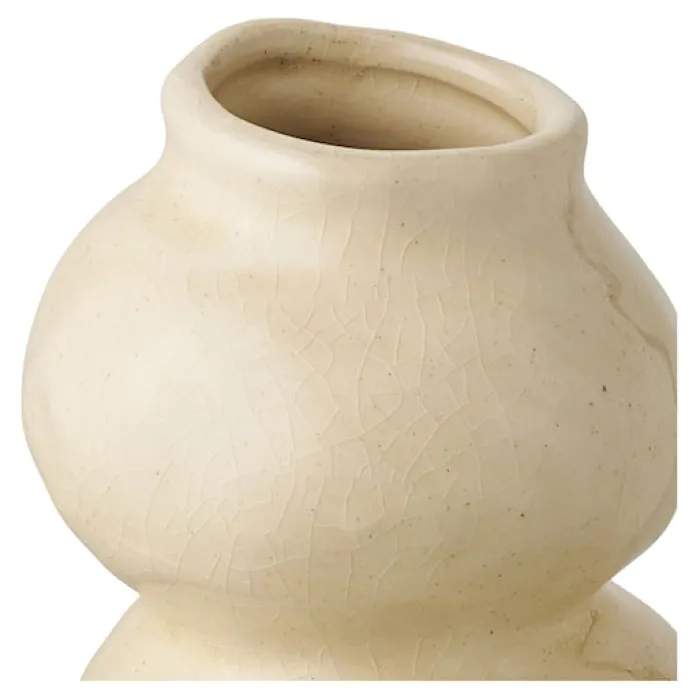 Wazon ceramiczny Hipply 19,5 cm beżowy