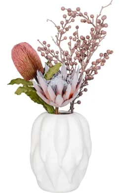 Wazon ceramiczny Velas 26 cm beżowy
