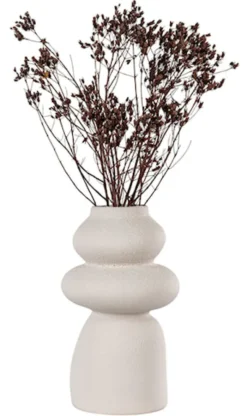 Wazon ceramiczny Velas 26,5 cm beżowy