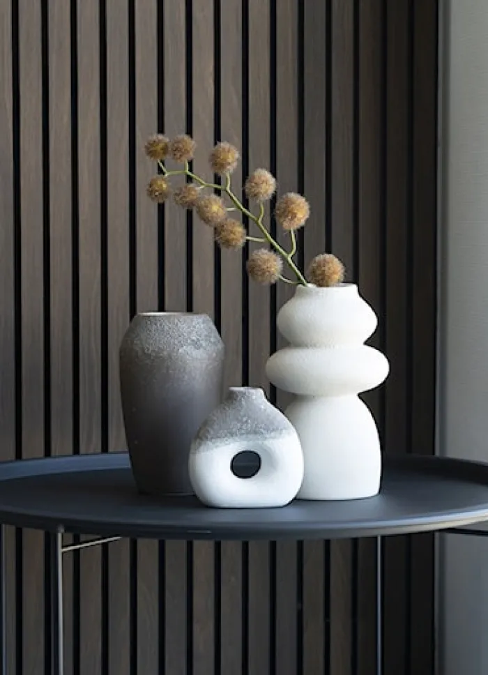 Wazon ceramiczny Velas 26,5 cm beżowy
