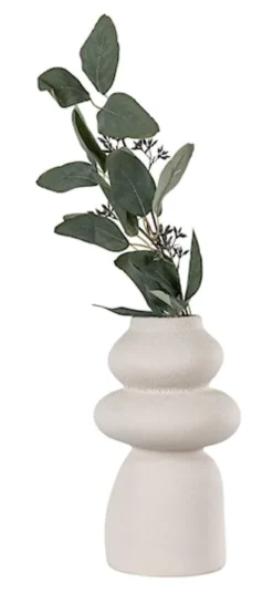 Wazon ceramiczny Velas 26,5 cm beżowy