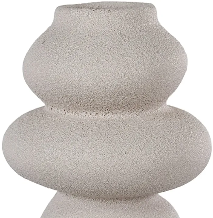 Wazon ceramiczny Velas 26,5 cm beżowy