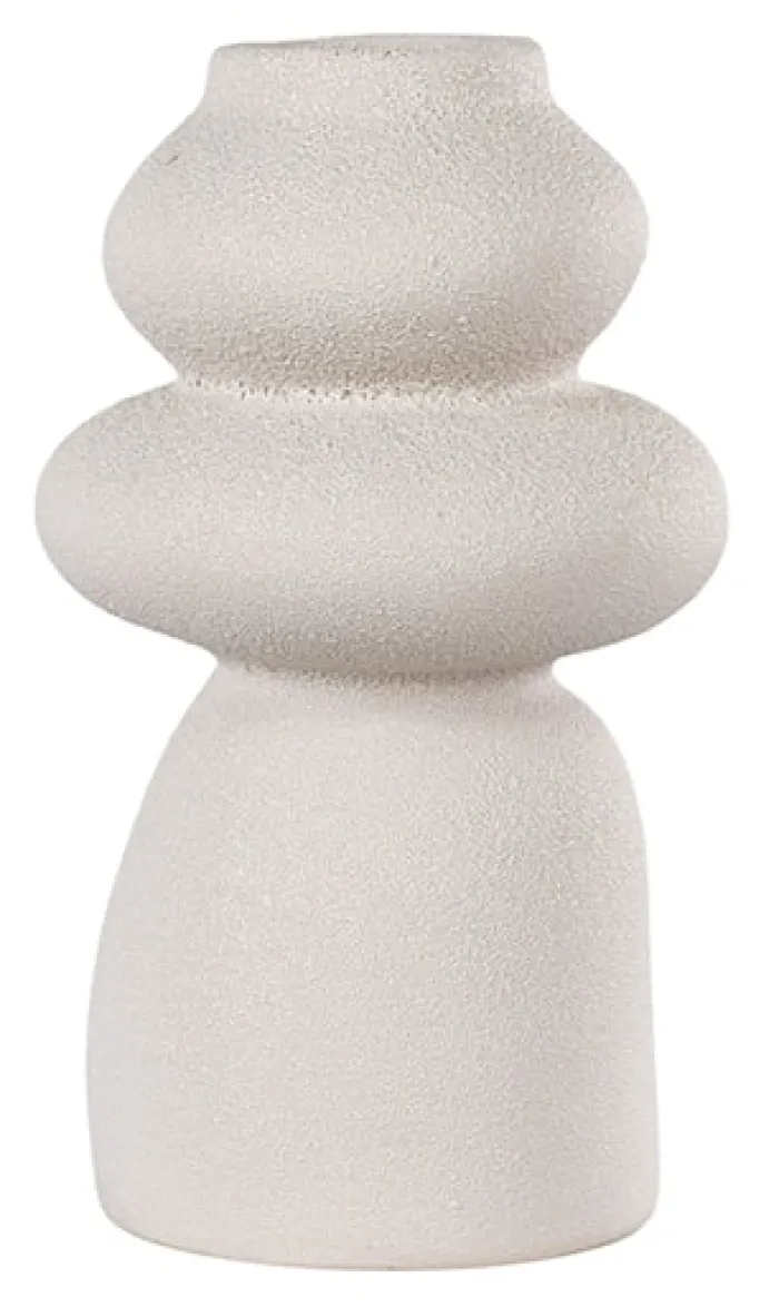 Wazon ceramiczny Velas 26,5 cm beżowy