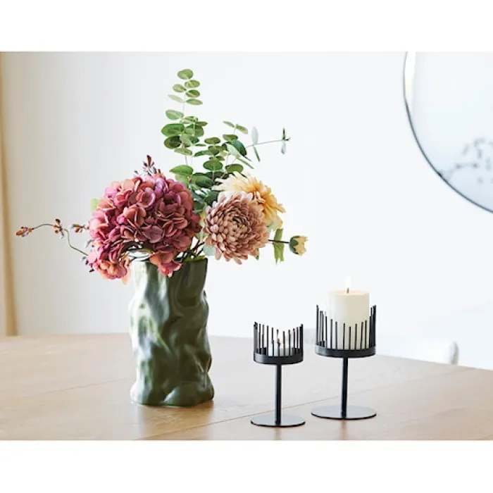 Wazon ceramiczny Velas 25,5 cm ciemnozielony
