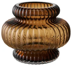 Wazon szklany Coveric 16 cm brązowy