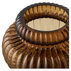 Wazon szklany Coveric 16 cm brązowy