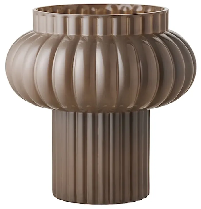 Wazon szklany Coveric 27 cm brązowy