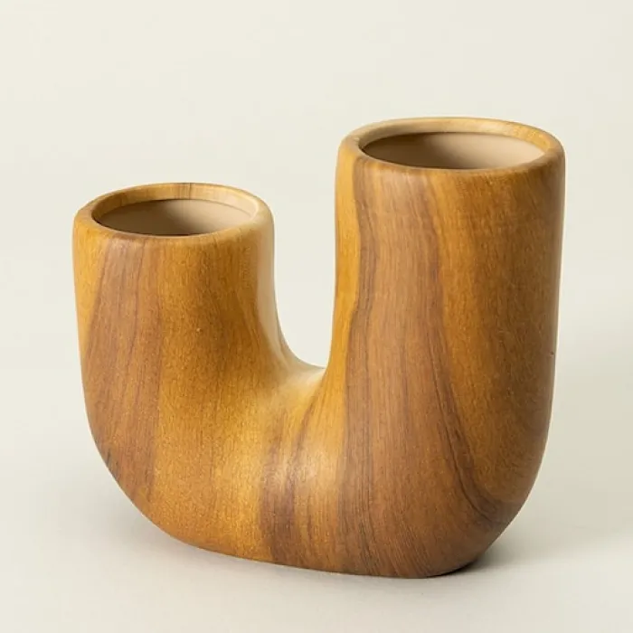 Wazon Wilhelmy 17x15 cm brązowy