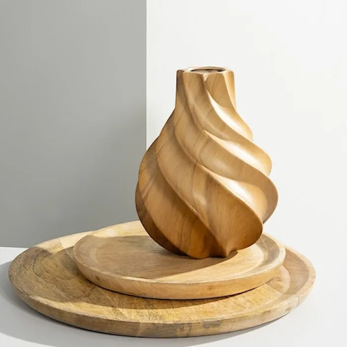 Wazon Wilhelmy 22x17 cm brązowy