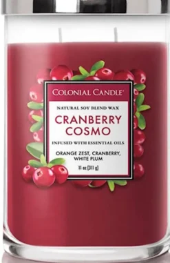 Świeca sojowa zapachowa Colonial Candle Cranberry Cosmo 311 g