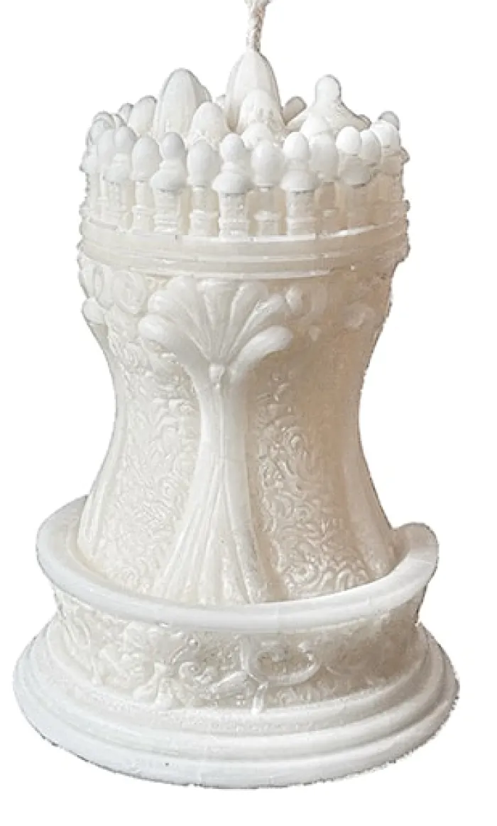 Świeca z wosku palmowego Chess Tower 475 g