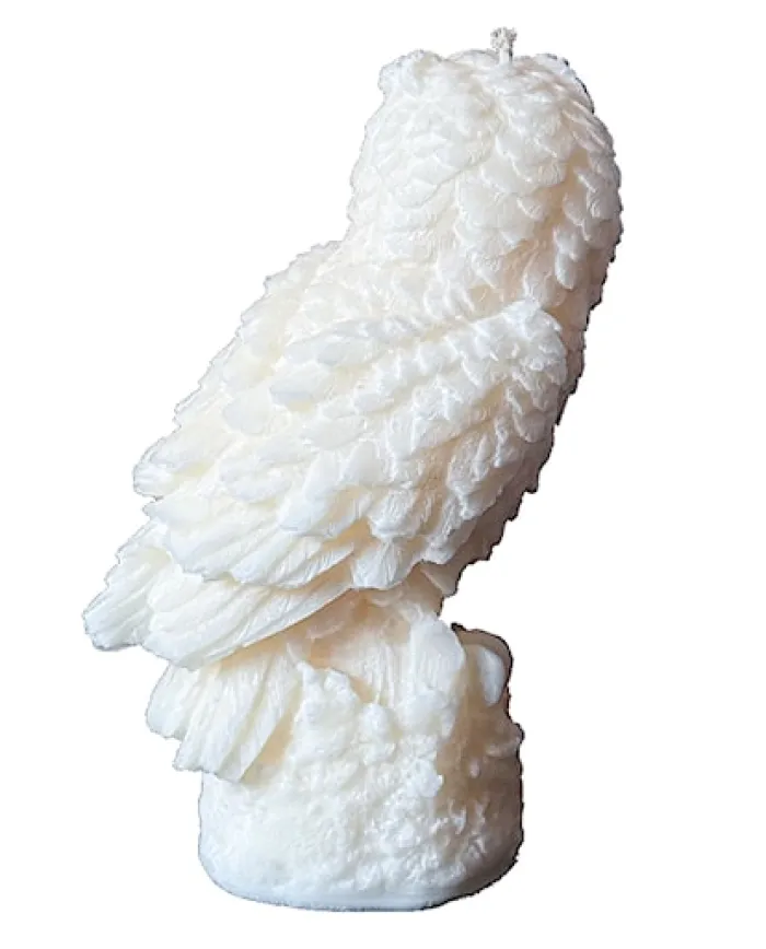 Świeca z wosku palmowego Owl Statue 350 g