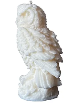 Świeca z wosku palmowego Owl Statue 350 g