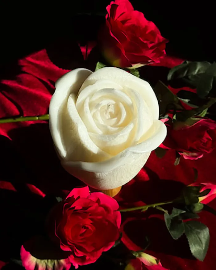 Świeca z wosku palmowego Rose 640 g