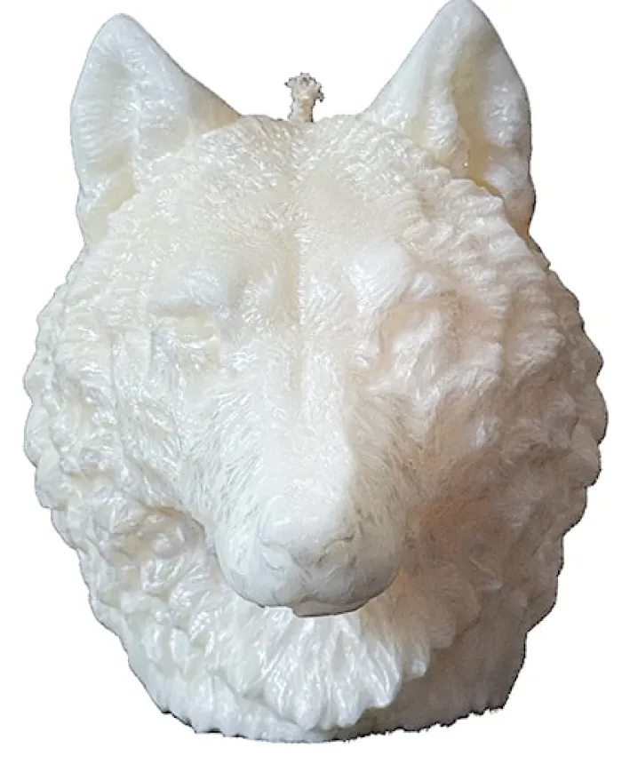 Świeca z wosku palmowego Wolf Head 600 g