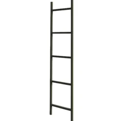 Wieszak na ręczniki Gierce w formie drabinki czarny 50x2x160 cm