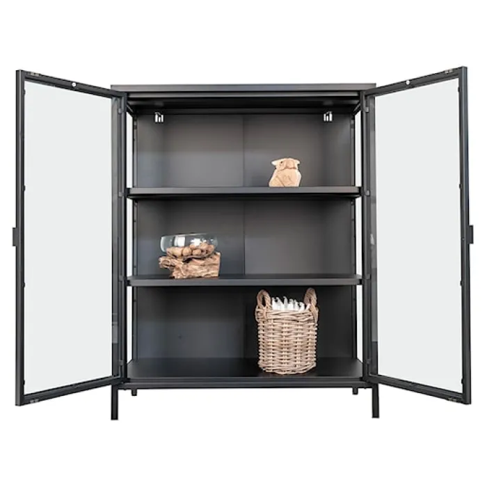 Witryna dwudrzwiowa Centho 101,5 cm czarna
