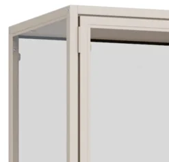 Witryna dwudrzwiowa Seaford 77 cm beżowa