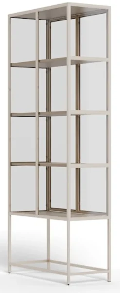 Witryna dwudrzwiowa Seaford 77 cm beżowa