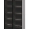 Witryna dwudrzwiowa Trend 92 cm z LED Szara