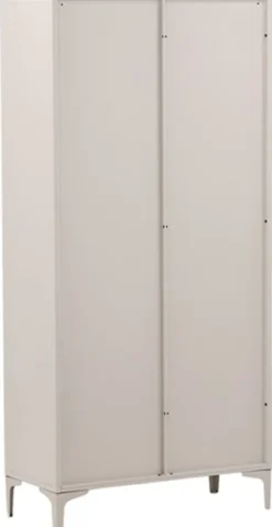 Witryna metalowa Piring 190 cm beżowa