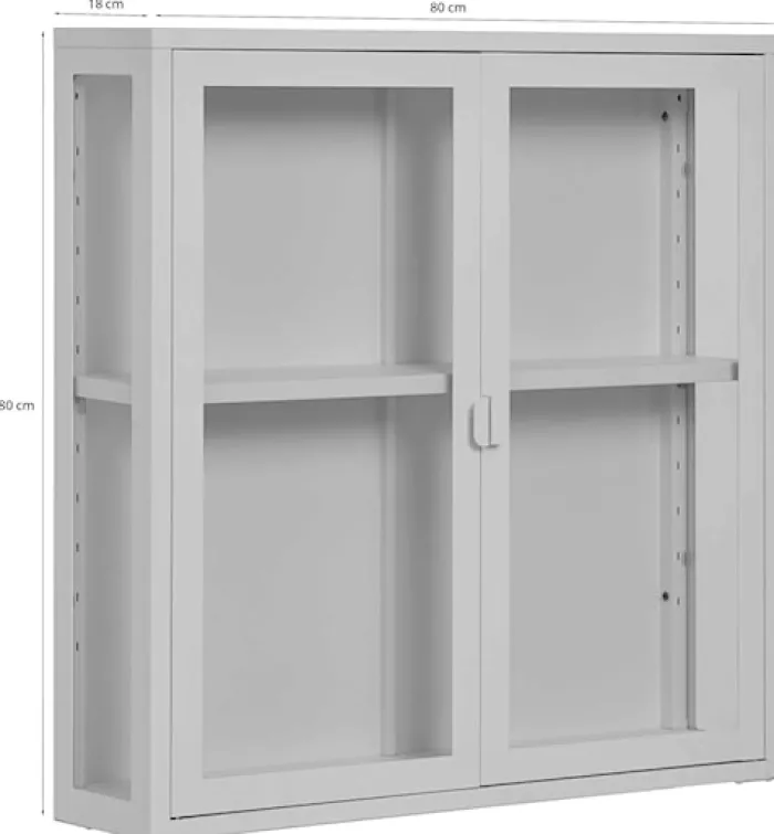 Witryna wisząca Centho 80 cm biała