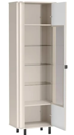 Witryna wysoka Novado jednodrzwiowa 65 cm kaszmir