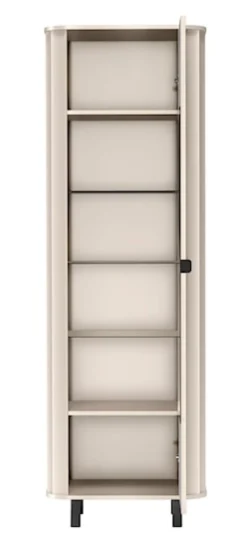 Witryna wysoka Novado jednodrzwiowa 65 cm kaszmir