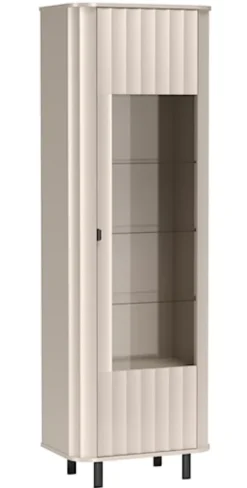 Witryna wysoka Novado jednodrzwiowa 65 cm kaszmir