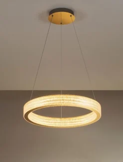 Żyrandol Jacess LED 60 cm złoty