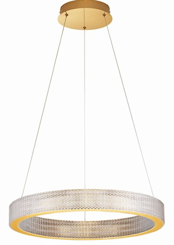 Żyrandol Jacess LED 60 cm złoty